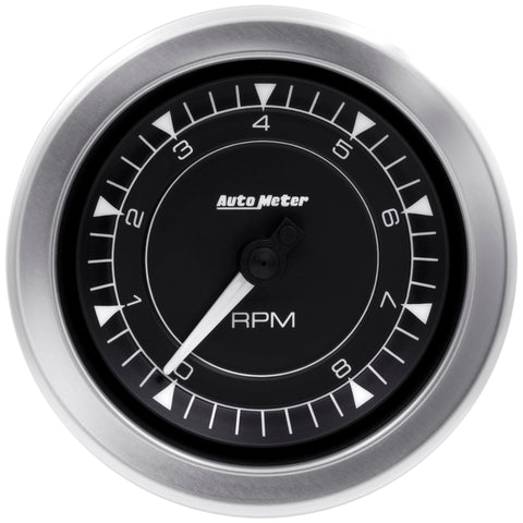 Autometer Chrono 3-3/8in 10k RPM In Dash Tachometer Gauge - 8197