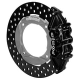 Wilwood 2014+ Polaris RZR XP 1000 Rear Kit 11.25in Drilled - Black - 140-16633-D