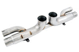 AWE Tuning Porsche 991 GT3 / RS Center Muffler Delete - Diamond Black Tips - 3010-33044