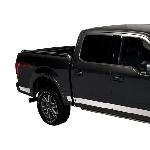 Putco 09-14 Ford F-150 Super Cab 8ft Long Box - 7in Wide - 10pcs Stainless Steel Rocker Panels - 9751432