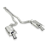 Stainless Works 09-15 Cadillac CTS-V Sedan 3in Catback System X-Pipe Turbo S-Tube Mufflers 4in Tips - CTSV9CBLMF