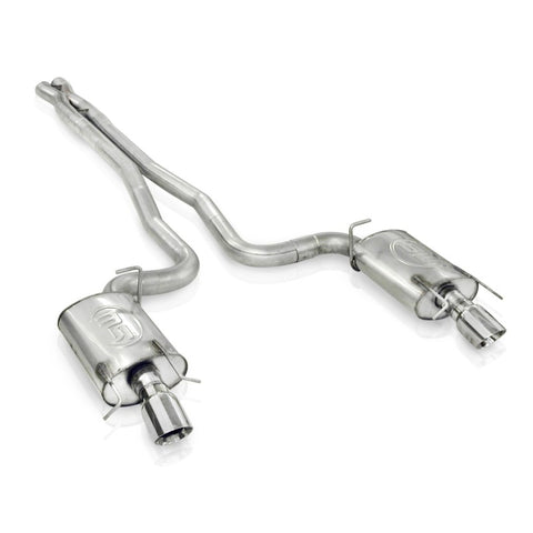 Stainless Works 09-15 Cadillac CTS-V Sedan 3in Catback System X-Pipe Turbo S-Tube Mufflers 4in Tips - CTSV9CBLMF