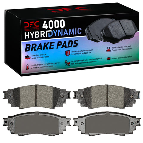 DFC 16-26 Toyota Venza Rear 4000 Hybridynamic Brake Pads - 4000-1879-00