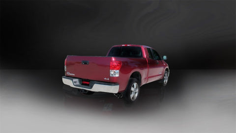 Corsa 07-08 Toyota Tundra Double Cab/Crew Max 5.7L V8 Sport C/B Single Side Exit Dual Black Tips Exh - 14577BLK