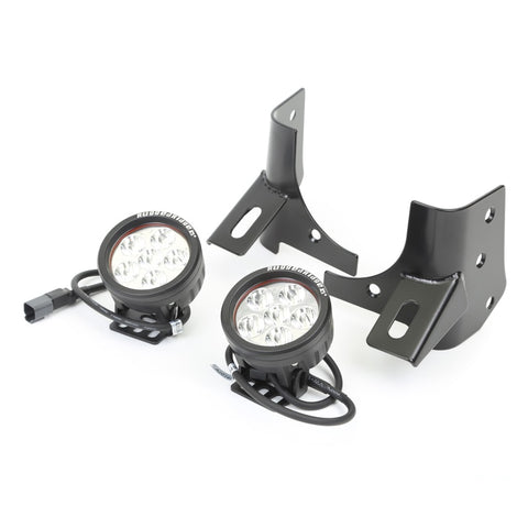 Rugged Ridge 97-06 Jeep Wrangler Round Windshield LED Kit w/ Brackets - 11027.13