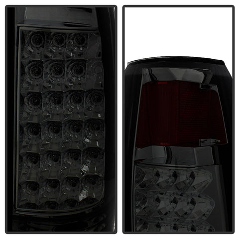 Xtune Yukon Denali 99-00 LED Tail Lights w/ 3rd LED Brake Light Smoked ALT-JH-CCK88-LED-SET-SM - 9032752