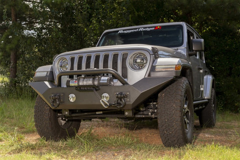 Rugged Ridge Spartan Front Bumper HCE W/Overrider 18-20 Jeep Wrangler JL/JT - 11548.41