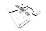 Rally Armor 18-22 Toyota Corolla Hatchback White UR Mud Flap Red Logo - MF67-UR-WH/RD