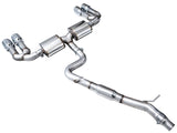 AWE Tuning 22-24 Audi 8Y S3 Touring Edition Exhaust - Chrome Silver Tips - 3015-42897
