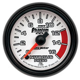 Autometer Phantom II Nitrous Pressure 2 5/8in 1600 psi Stepper Motor Gauge with Peak and Warning - 7874