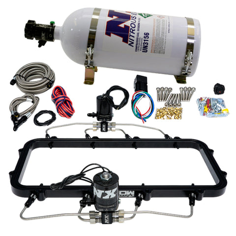 Nitrous Express Holley Hi-Ram Dry Direct Port Plate Nitrous System w/ 10lbs Bottle - 20963-10