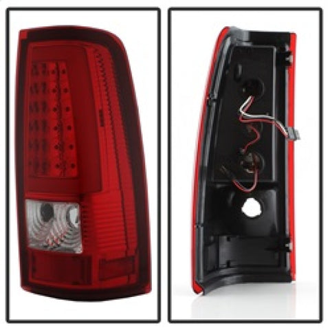 xTune Chevy Silverado 1500/2500/3500 99-02 / Version 3 Tail Lights Red Clear ALT-ON-CS99V3-LBLED-RC - 9038792