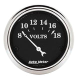 Autometer Old Tyme Black Gauge Kit 6 Pc Ford Truck 53-55 Tach/Mph/Fuel/Oilp/Wtmp/Volt - 7048-OTB