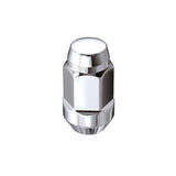 McGard Hex Lug Nut (Cone Seat Bulge Style) M14X1.5 / 22mm Hex / 1.945in. Length (4-Pack) - Chrome - 64033