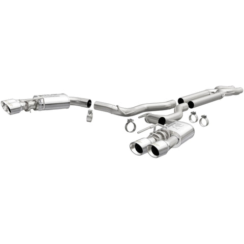 MagnaFlow SYS Cat-Back 2018 Ford Mustang GT 5.0L Competition Dual Exit Polished 4in Tips - 19368