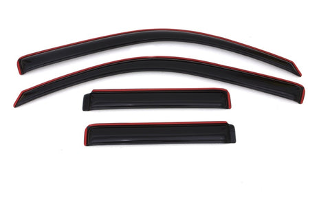 AVS 02-09 Chevy Trailblazer Ventvisor In-Channel Front & Rear Window Deflectors 4pc - Smoke - 194733