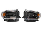 Raxiom 14-21 Toyota Tundra CXR Series LED Headlights- Black Housing- Clear Lens - TU41736