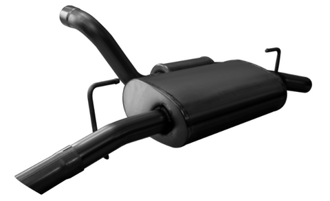 Corsa 18+ Jeep Wrangler JL 2.5in Dual Rear Turn Down Exit Black Touring Axle-Back Exhaust - 21015BLK