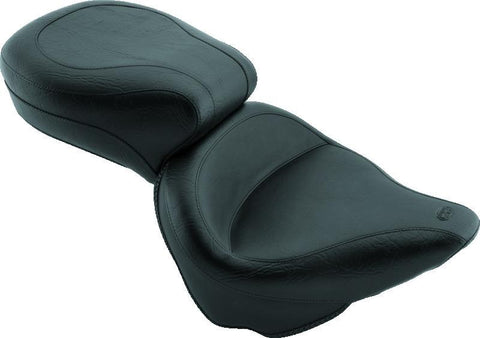 Mustang 84-06 Harley Standard Rear Tire Wide Touring 1PC Seat - Black - 75073