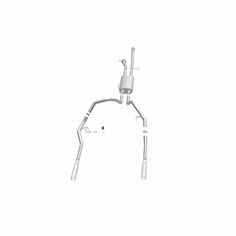 MagnaFlow 14 Toyota Tundra V8 4.6L/5.7L Stainless Cat Back Exhaust Dual Split Rear Exit - 15305