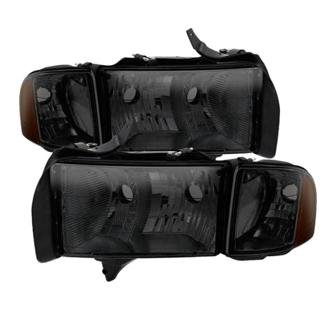 xTune Dodge Ram Sport Model Only 1999-2002 OEM Headlights Smoked HD-JH-DR99-SP-SM - 9032172