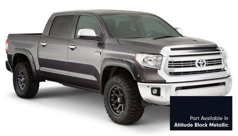 Bushwacker 16-18 Toyota Tundra Fleetside Pocket Style Flares 4pc - Midnight Black - 30918-43