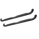 Westin 2014-2018 Chevy Silverado 1500 Dbl Cab (Body Mount) Platinum 4 Oval Nerf Step Bars - Black - 21-3815