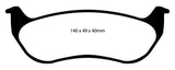 EBC 07-11 Ford Explorer Sport Trac 4.0 Yellowstuff Rear Brake Pads - DP41673R