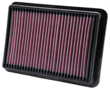 K&N 05-11 Nissan Navara 2.5L L4 10.5in OS Length/7.438in OS Width/1.438in H Replacement Air Filter - 33-2980