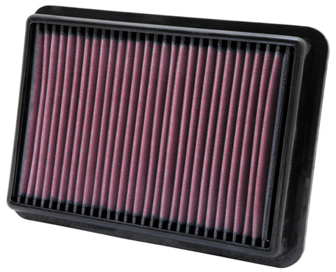K&N 05-11 Nissan Navara 2.5L L4 10.5in OS Length/7.438in OS Width/1.438in H Replacement Air Filter - 33-2980
