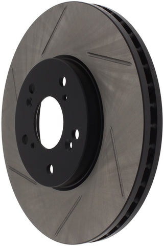 StopTech Power Slot Slotted 99-08 Acura TL (STD Caliper) / 01-03 CL / 04-09 TSX Front Right Rotor - 126.40046SR