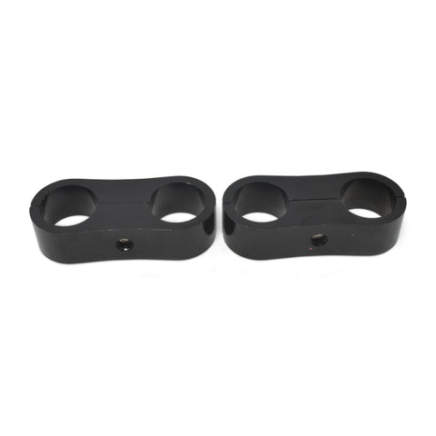 Russell Hose Separator For -10 Braided Hose - Black Anodize (2 Pack) - 654323