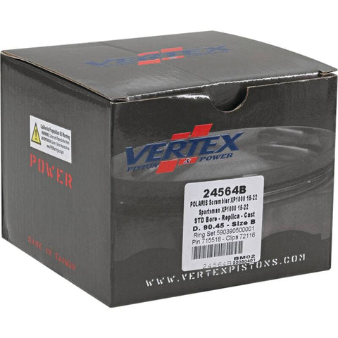 Vertex Piston 16-18 Polaris Scrambler 1000 Tractor 1000cc Cast Replica Piston Kit - 24564B