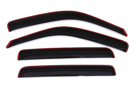 AVS 06-14 Honda Ridgeline Ventvisor In-Channel Front & Rear Window Deflectors 4pc - Smoke - 194832