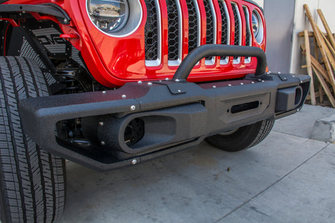 DV8 Offroad 2018+ Jeep JL/Gladiator Winch Ready Front Bumper - FBJL-10
