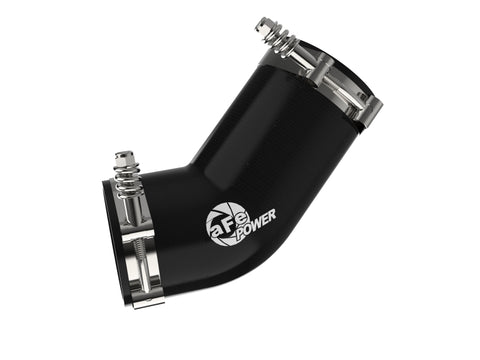 aFe 19-23 RAM Diesel L6-6.7L BladeRunner 3.5 IN Aluminum Hot Charge Pipe - Black - 46-20618-B