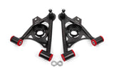 BMR 79-93 Fox Mustang Non-Adj Lower A-Arms Standard Ball Joint Spring Pocket - Black Hammertone - AA034H