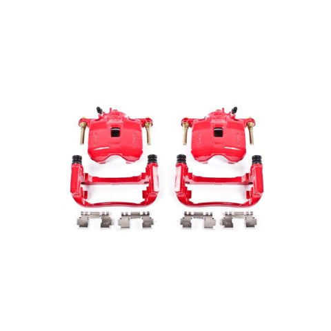 Power Stop 94-01 Acura Integra Front Red Calipers w/Brackets - Pair - S1734