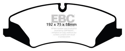 EBC 14+ Land Rover LR4 3.0 Supercharged Yellowstuff Front Brake Pads - DP42123R