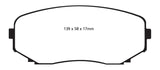 EBC 11-14 Ford Edge 2.0 Turbo Yellowstuff Front Brake Pads - DP41794R