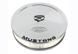 Ford Racing Air Cleaner Kit - Chrome w/Mustang Emblem - 302-361
