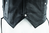 River Road Old Skool Leather Vest Black - Large - 094433