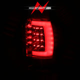 ANZO 1994-2001 Dodge Ram 1500 LED Taillights Plank Style Chrome w/ Clear Lens - 311341