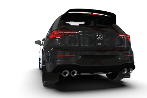 Rally Armor 22-25 VW MK8 Golf GTI/R Black UR Mud Flap w/Blue Logo - MF80-UR-BLK/BL