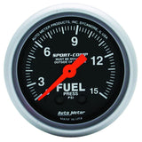 Autometer 2-1/16in 0-15 PSI Mechanical Sport-Comp Fuel Pressure Gauge - 3311