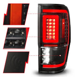 ANZO 19-22 Ford Ranger Full LED Taillights w/ Lightbar Sequential Signal Black Housing/Clear Lens - 311446