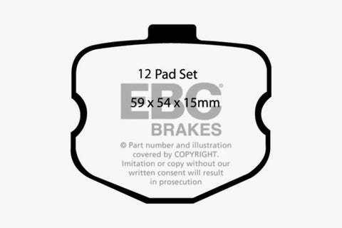 EBC 06-08 Chevrolet Corvette (C6) 7.0 (Z06) Yellowstuff Front Brake Pads - DP41771R