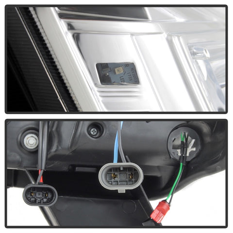 Spyder 04-15 Nissan Titan / 04-07 Nissan Armada V2 Projector Headlights - Chrome PRO-YD-NTI04-DRL-C - 5085498
