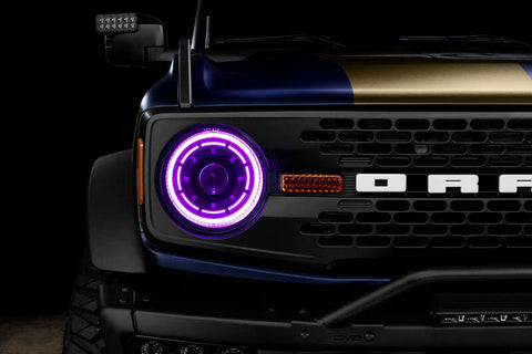 Oracle 2021+ Ford Bronco Oculus Bi-LED Projector Headlights - ColorSHIFT LED - 5886-BC2