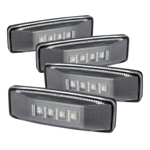 xTune Dodge Ram 94-02 Dually 2 Red LED+2 Amber LED Fender Lights 4pcs Clear ACC-LED-DR94-FE-C - 9924699